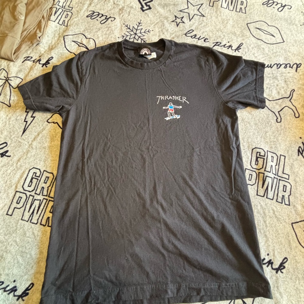 Black thrasher t shirt